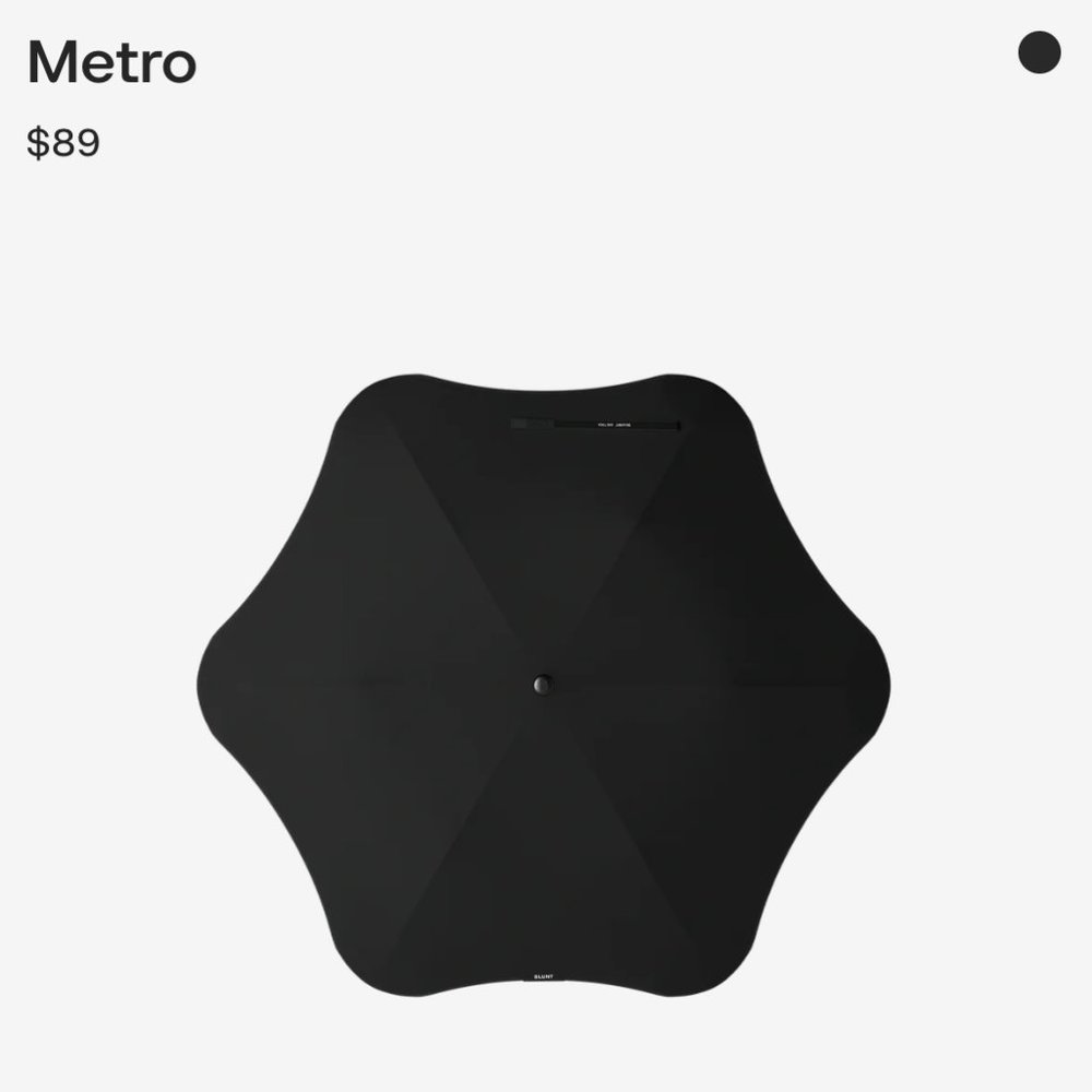 Blunt Umbrella Metro Black - Picture 2 of 2